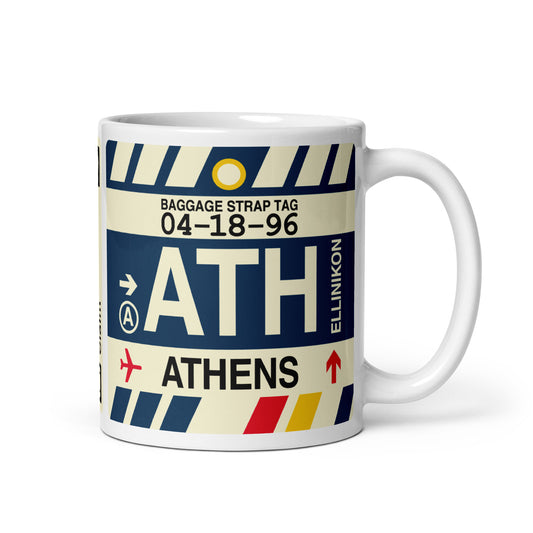 Travel Gift Coffee Mug • ATH Athens • YHM Designs - Image 01