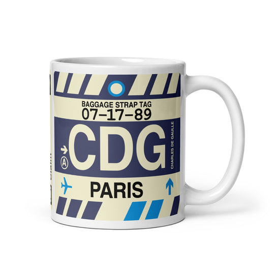 Travel Gift Coffee Mug • CDG Paris • YHM Designs - Image 01