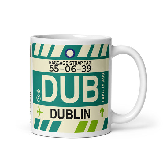 Travel Gift Coffee Mug • DUB Dublin • YHM Designs - Image 01