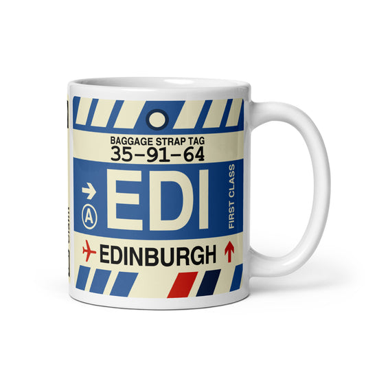 Travel Gift Coffee Mug • EDI Edinburgh • YHM Designs - Image 01
