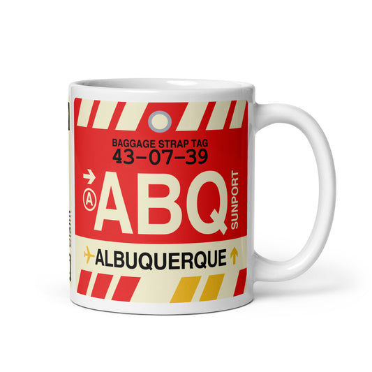 Travel Gift Coffee Mug • ABQ Albuquerque • YHM Designs - Image 01