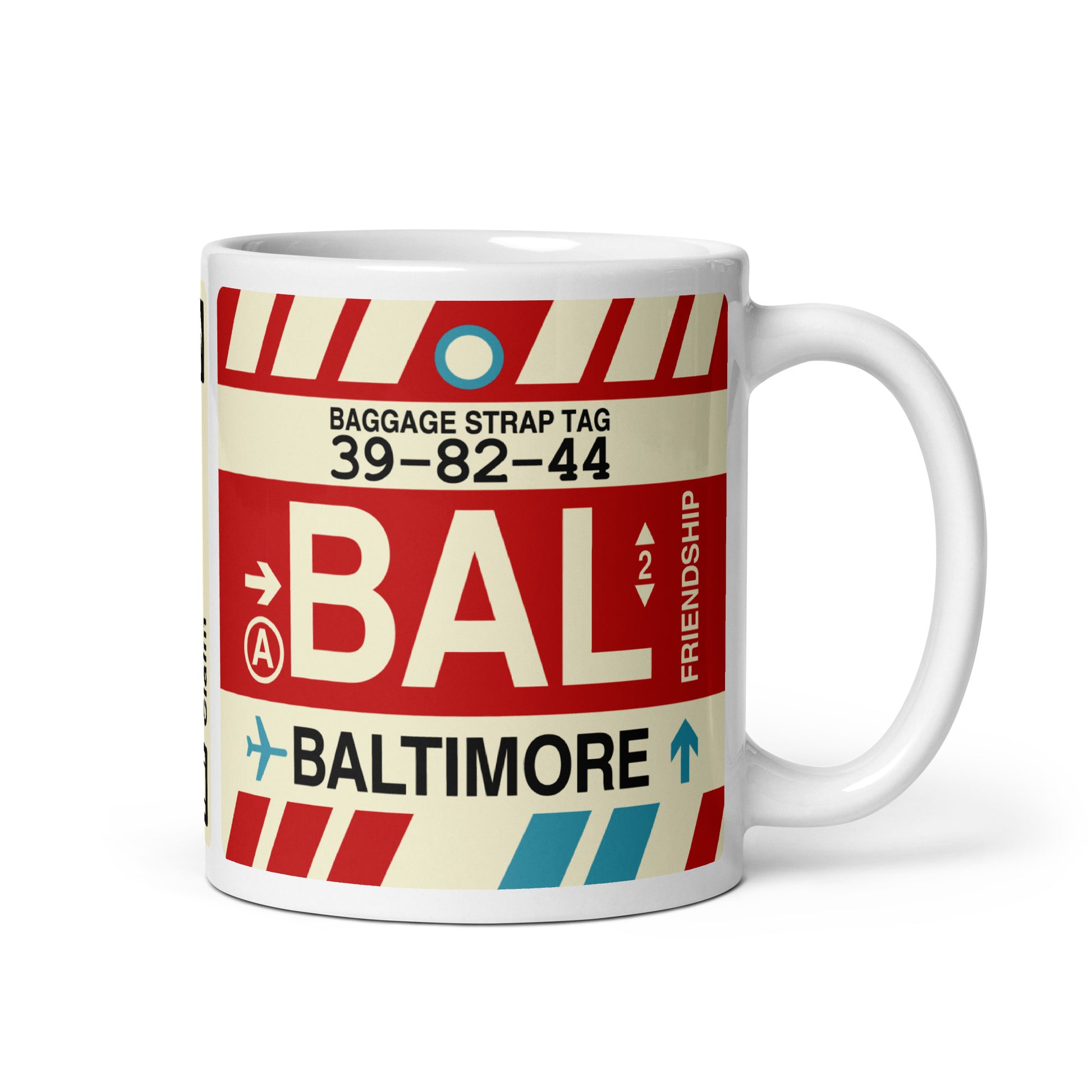 Travel Gift Coffee Mug • BAL Baltimore Souvenir • YHM Designs - Image 01