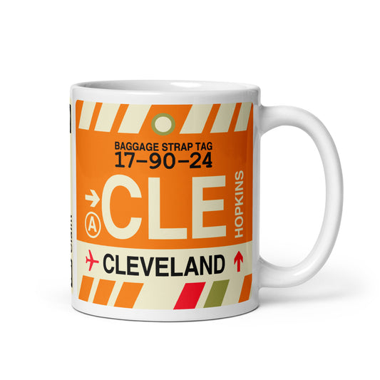 Travel Gift Coffee Mug • CLE Cleveland • YHM Designs - Image 01