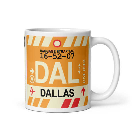 Travel Gift Coffee Mug • DAL Dallas • YHM Designs - Image 01