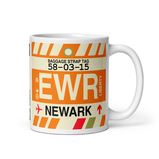 Travel Gift Coffee Mug • EWR Newark Souvenir • YHM Designs - Image 01