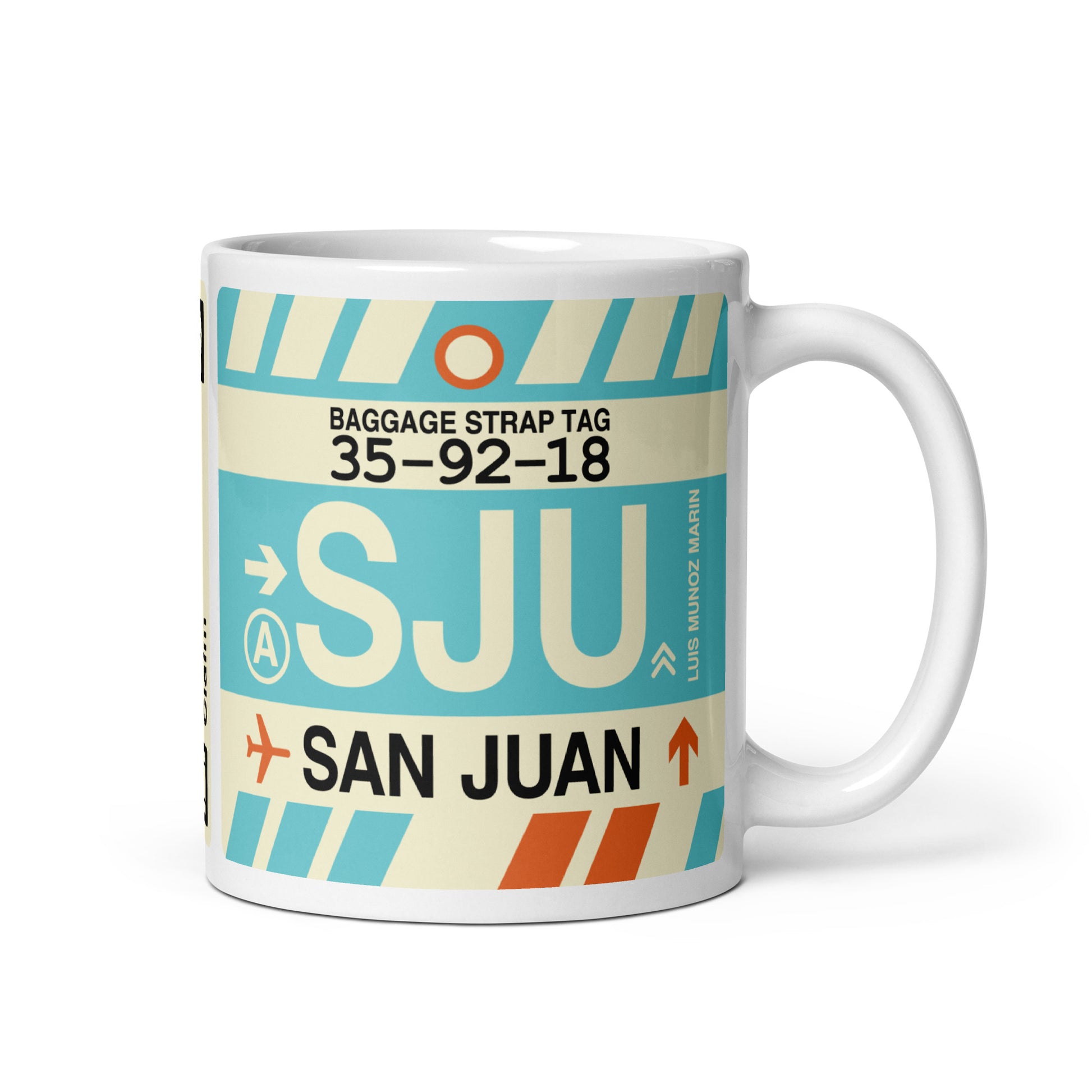 Travel Gift Coffee Mug • SJU San Juan • YHM Designs - Image 01