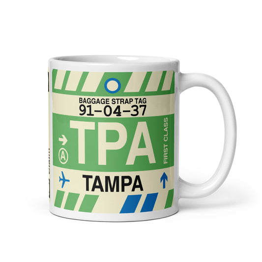 Travel Gift Coffee Mug • TPA Tampa • YHM Designs - Image 01