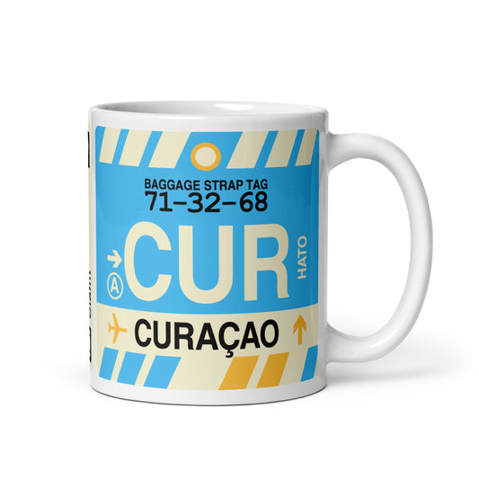 Travel Gift Coffee Mug • CUR Curaçao • YHM Designs - Image 01