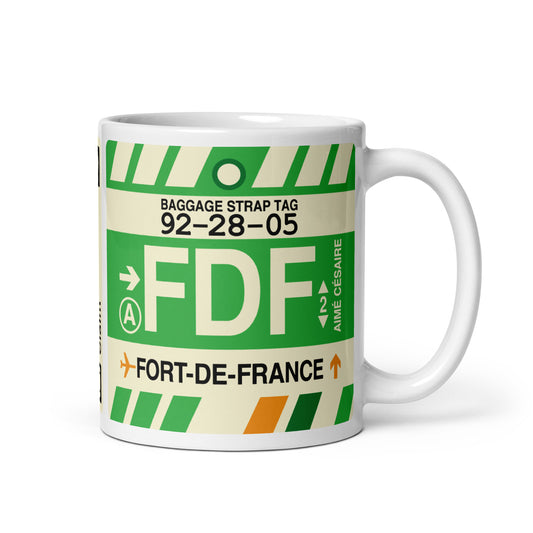 Travel Gift Coffee Mug • FDF Fort-de-France • YHM Designs - Image 01