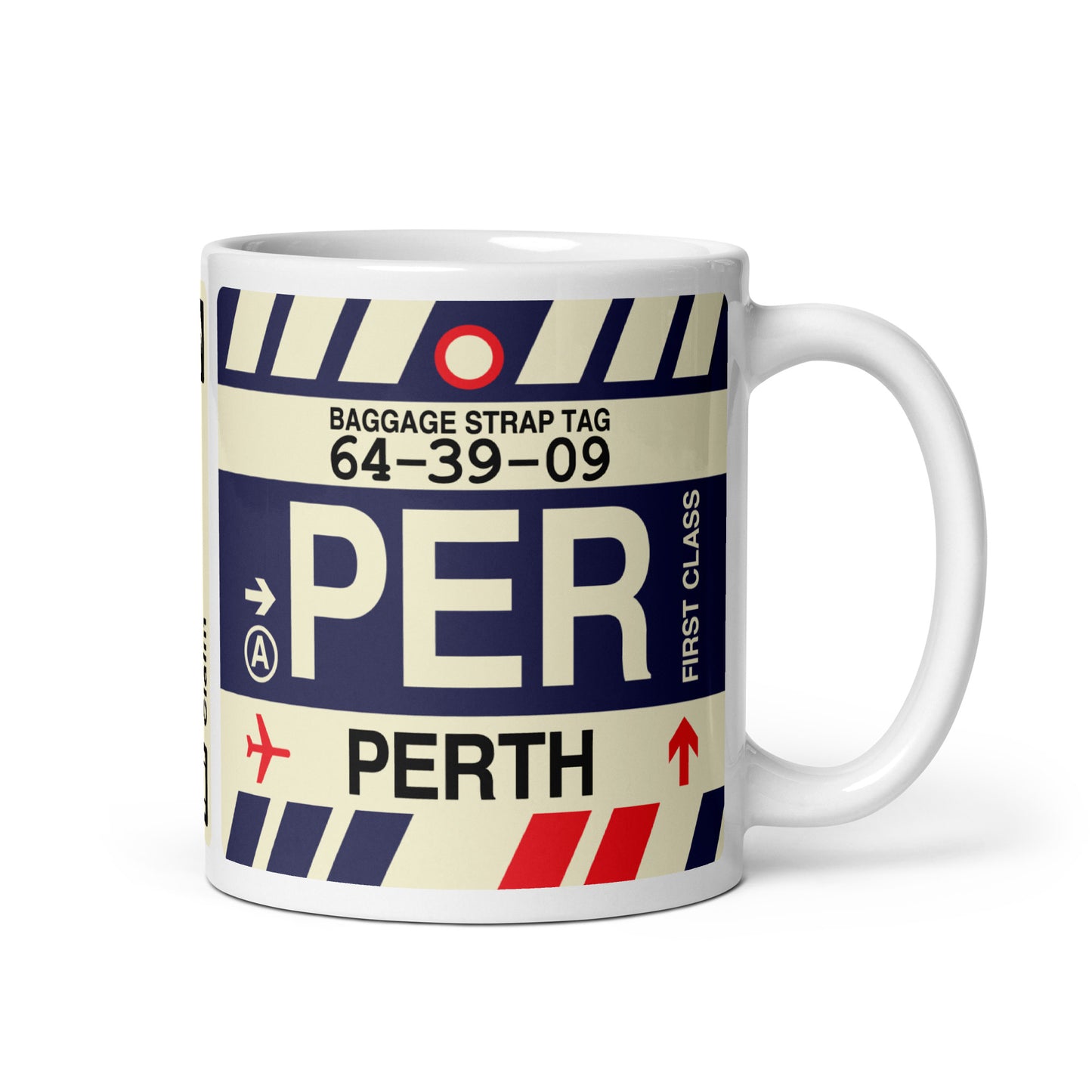 Travel-Themed Coffee Mug • PER Perth • YHM Designs - Image 01