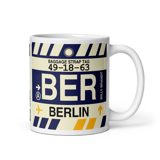 Travel Gift Coffee Mug • BER Berlin • YHM Designs - Image 01