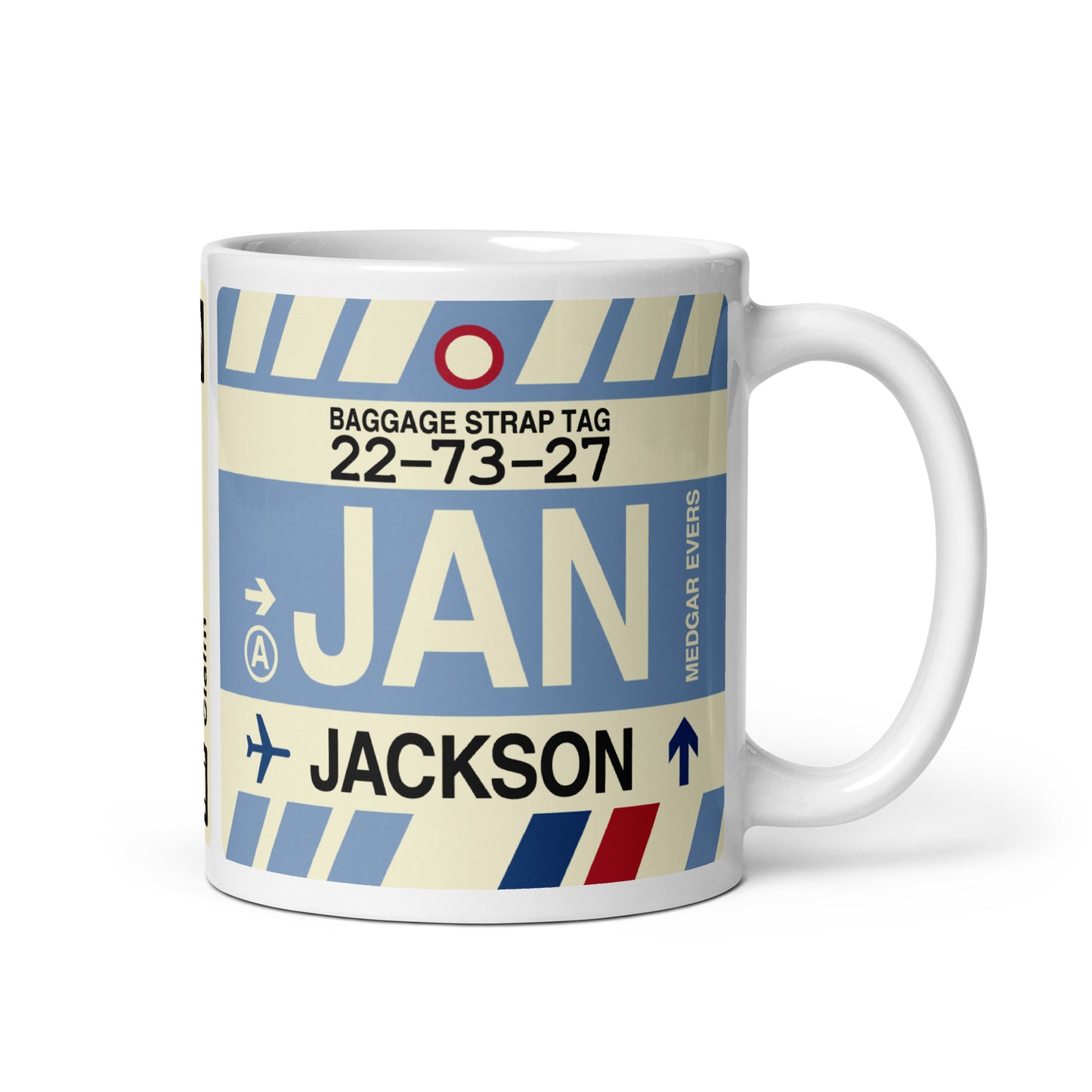 Travel Gift Coffee Mug • JAN Jackson Souvenir • YHM Designs - Image 01