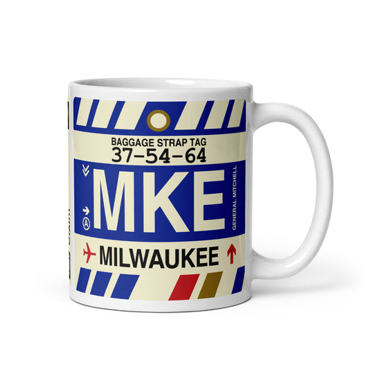 Travel Gift Coffee Mug • MKE Milwaukee • YHM Designs - Image 01