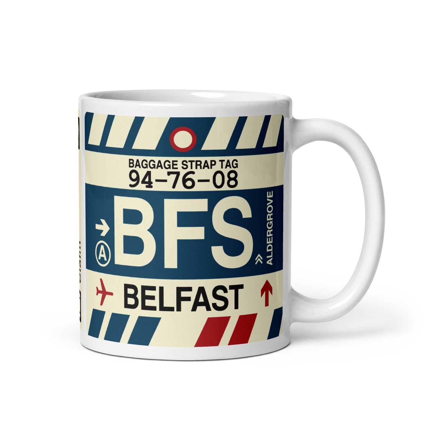 Travel Gift Coffee Mug • BFS Belfast Souvenir • YHM Designs - Image 01
