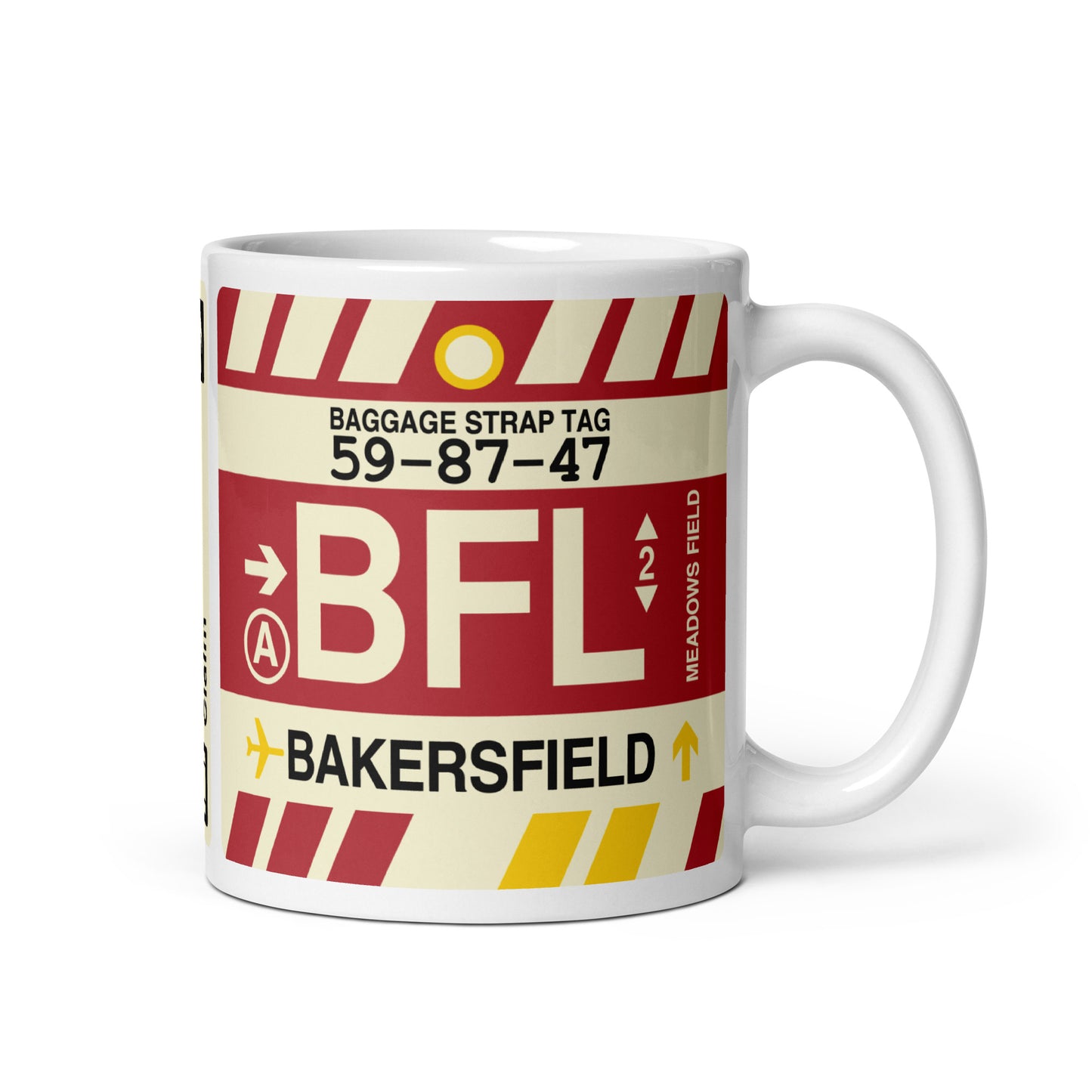Travel Gift Coffee Mug • BFL Bakersfield Souvenir • YHM Designs - Image 01