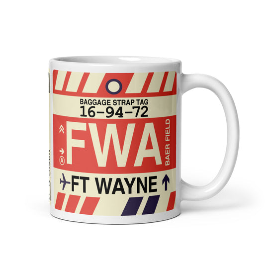 Travel Gift Coffee Mug • FWA Fort Wayne • YHM Designs - Image 01
