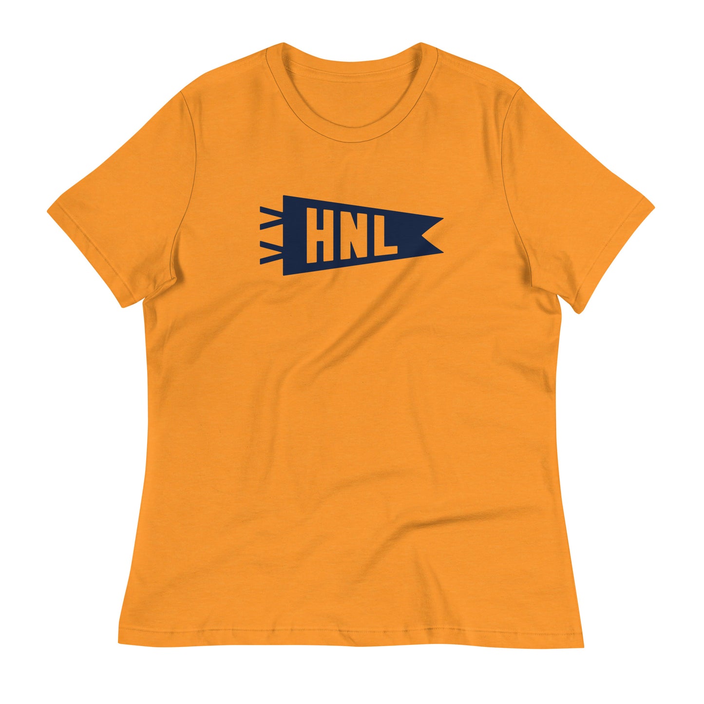 Airport Code Women's Tee - Navy Blue Graphic • HNL Honolulu • YHM Designs - Image 01