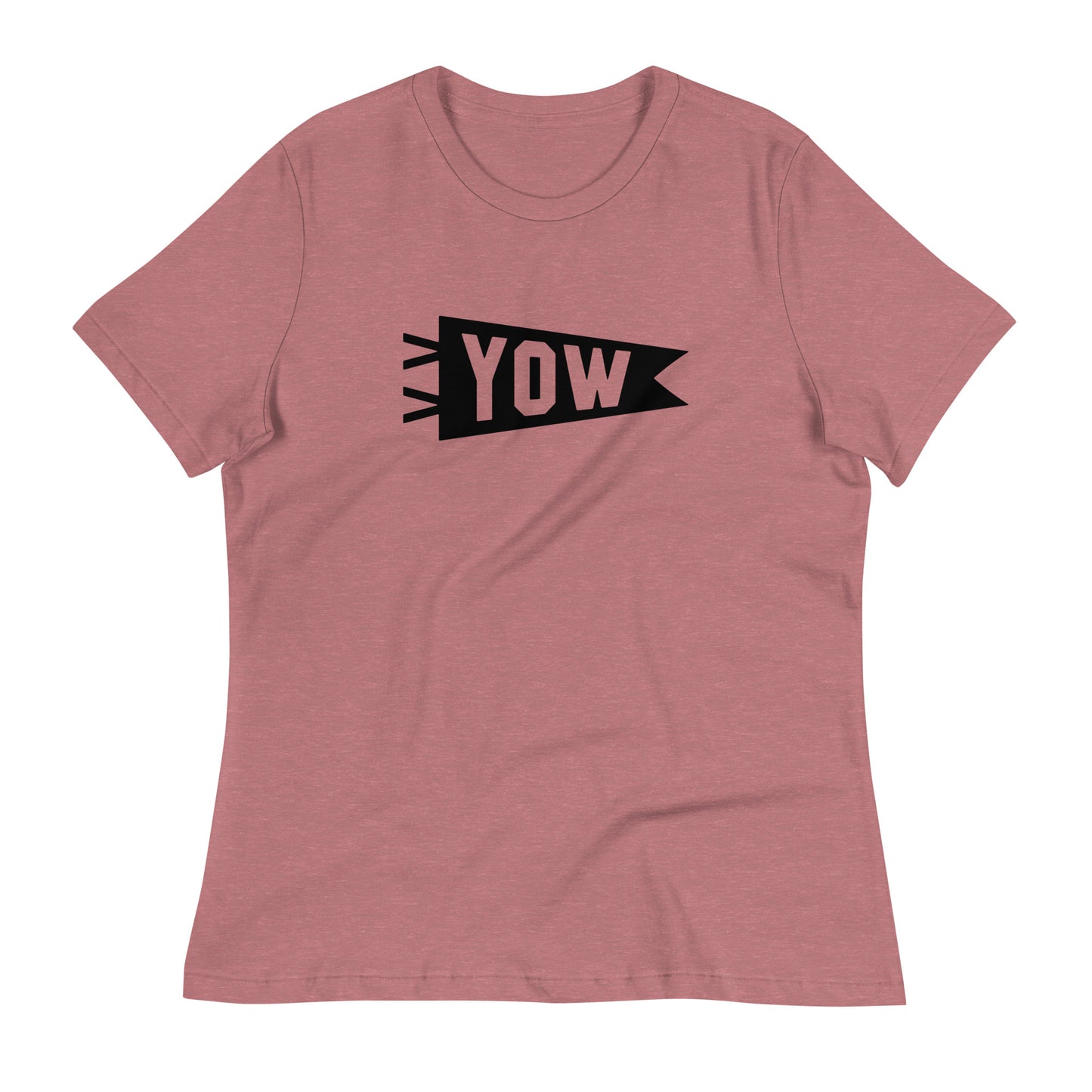 Airport Code Women's Tee - Black Graphic • YOW Ottawa • YHM Designs - Image 01