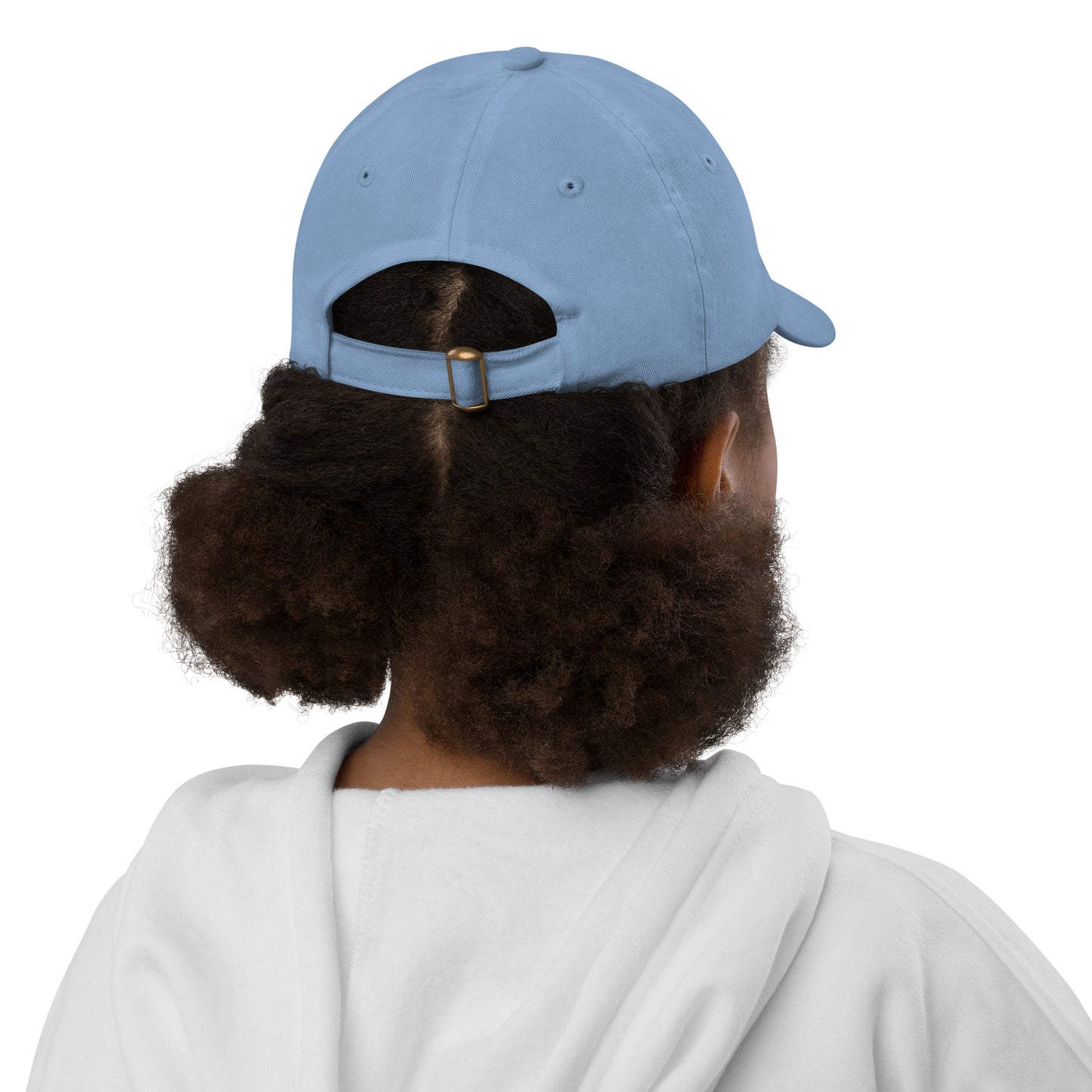 Groovy Kid's Baseball Cap - White • YYG Charlottetown • YHM Designs - Image 07