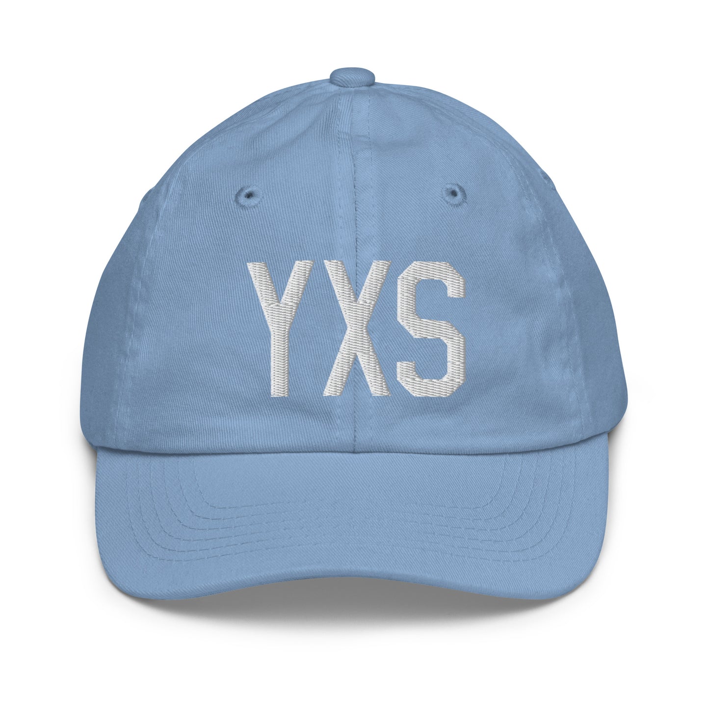 Airport Code Kid's Baseball Cap - White • YXS Prince George • YHM Designs - Image 22