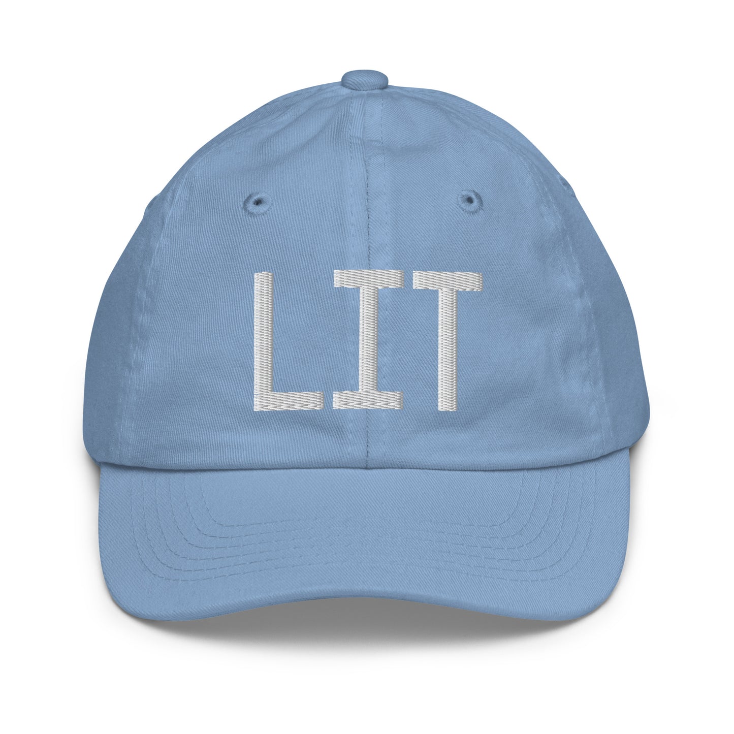 Airport Code Kid's Baseball Cap - White • LIT Little Rock • YHM Designs - Image 22