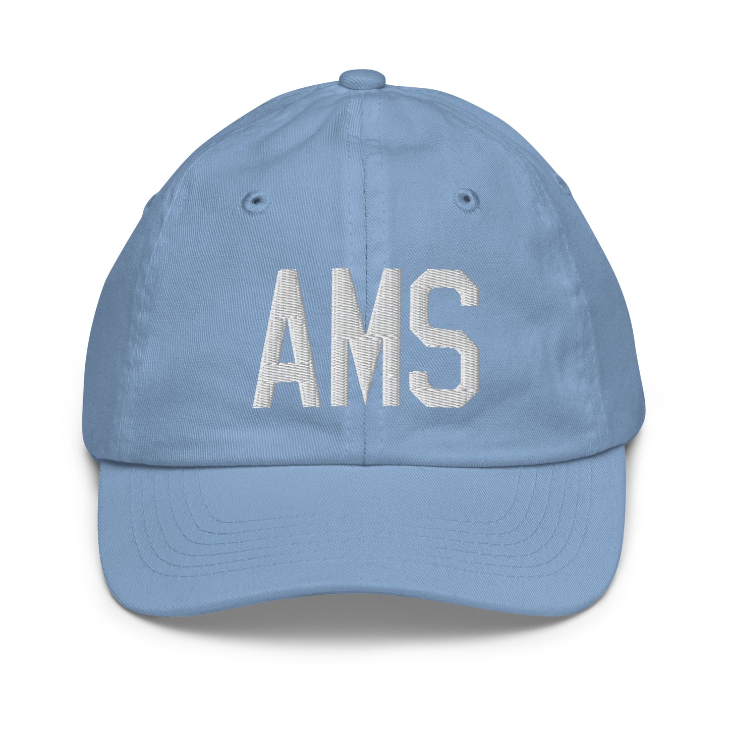 AMS Amsterdam Kid's Baseball Cap • Air Force Lettering in White • YHM Designs - Image 22