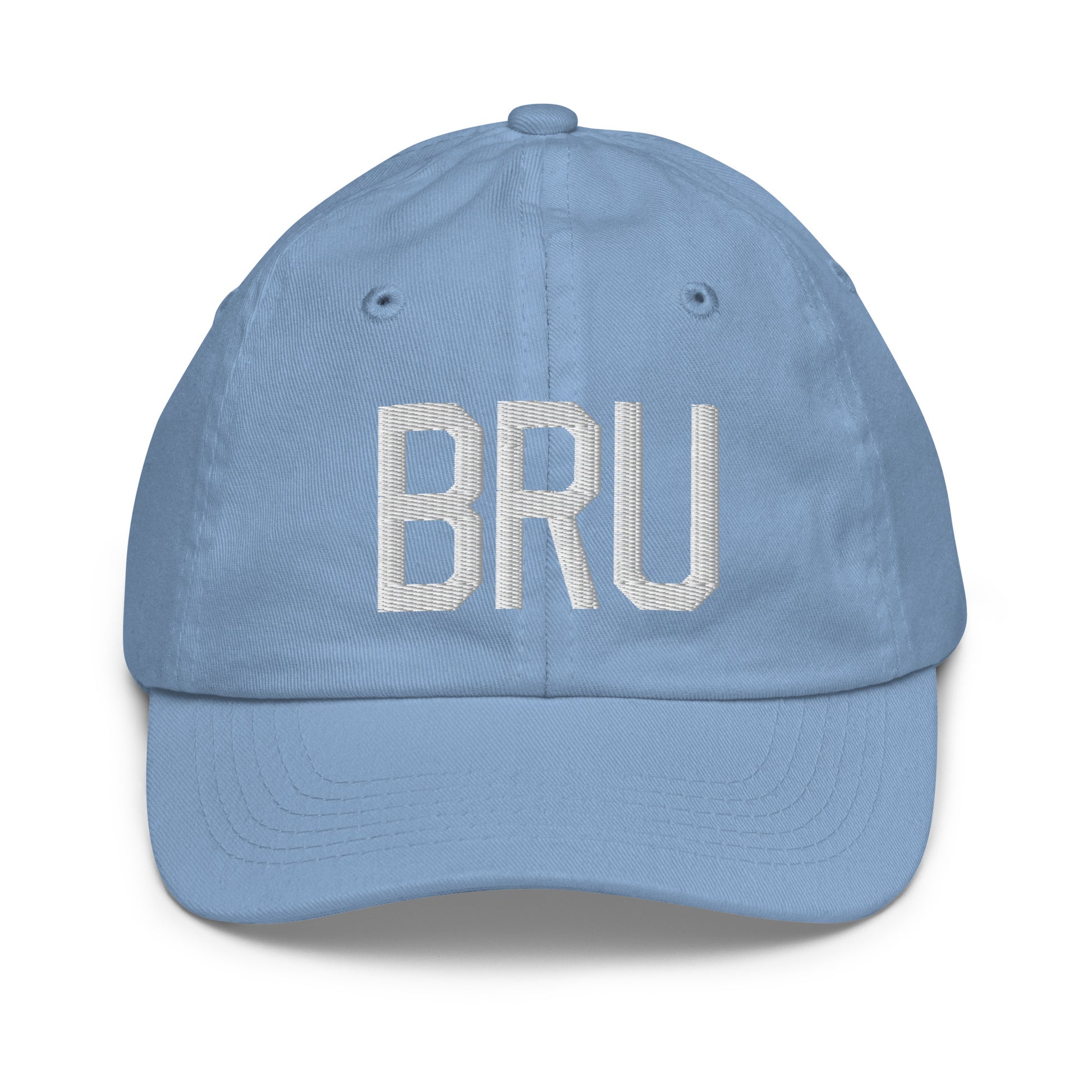 BRU Brussels Kid's Baseball Cap • Air Force Lettering in White • YHM Designs - Image 22