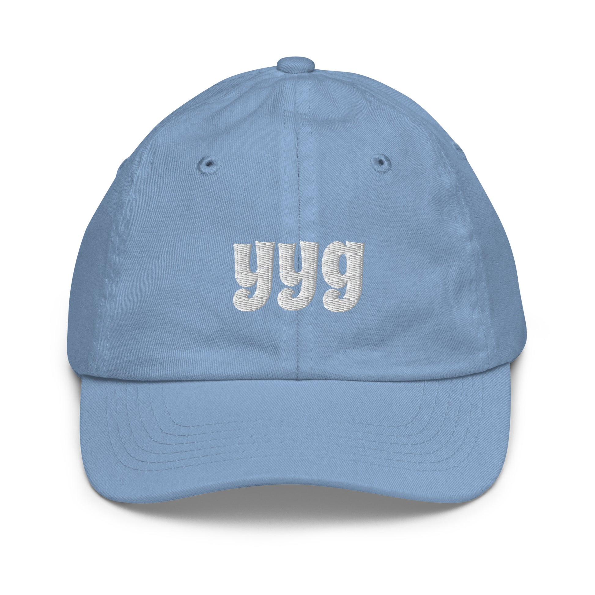 Groovy Kid's Baseball Cap - White • YYG Charlottetown • YHM Designs - Image 17