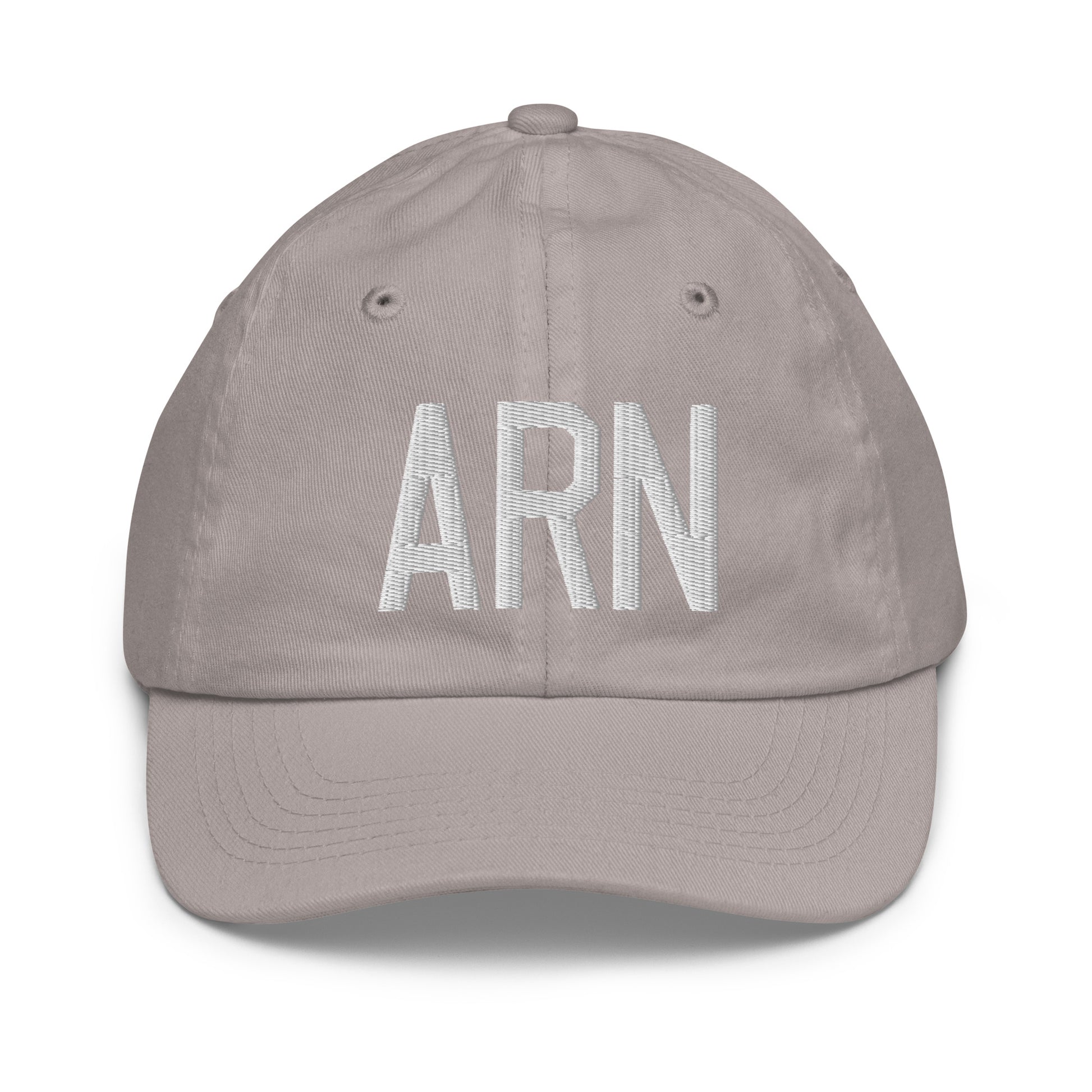 ARN Stockholm Kid's Baseball Cap • Air Force Lettering in White • YHM Designs - Image 25