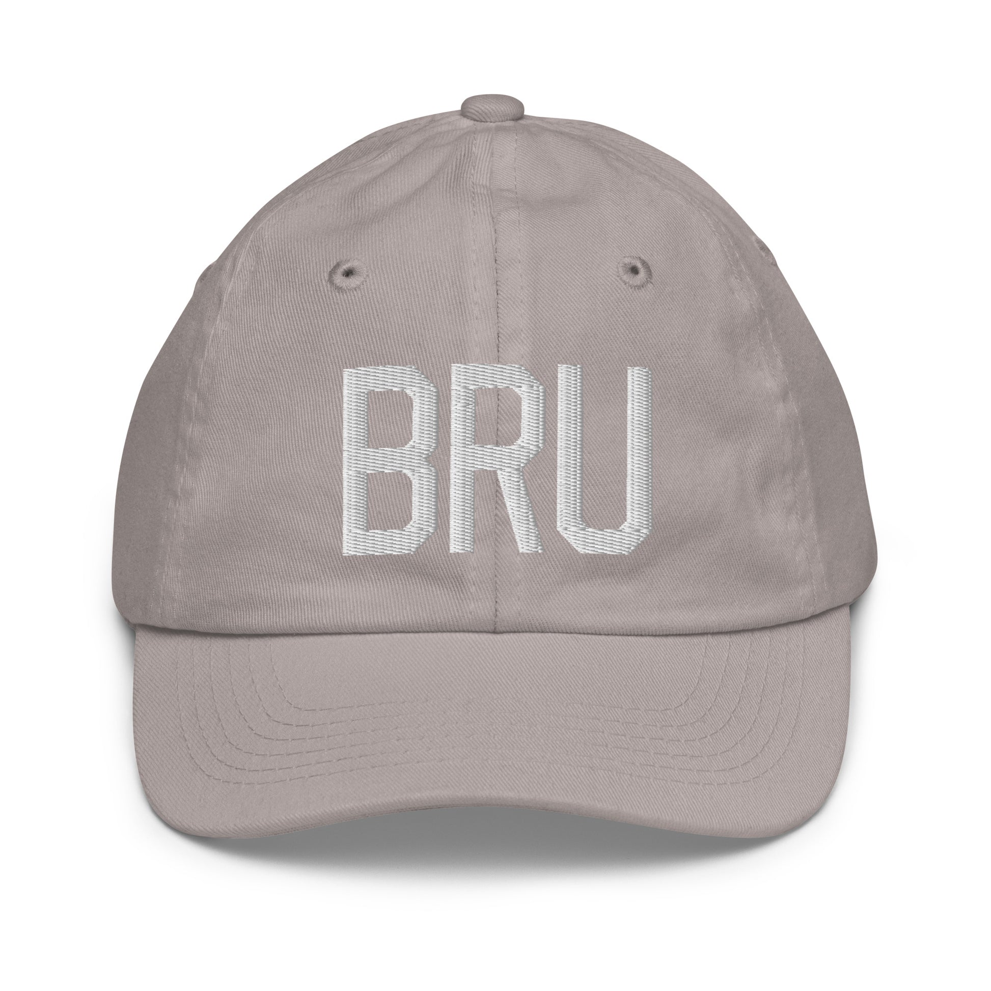 BRU Brussels Kid's Baseball Cap • Air Force Lettering in White • YHM Designs - Image 25