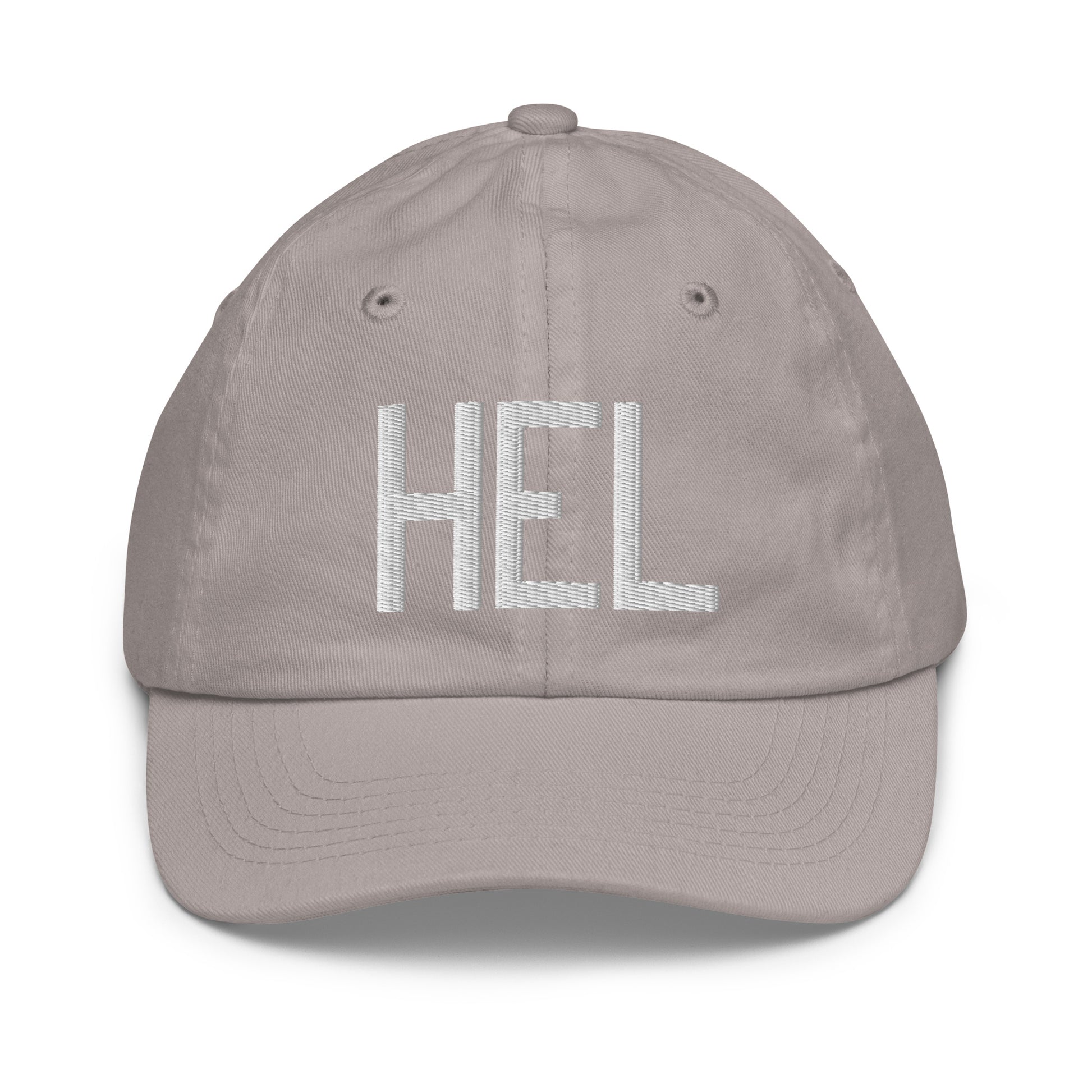 HEL Helsinki Kid's Baseball Cap • Air Force Lettering in White • YHM Designs - Image 25