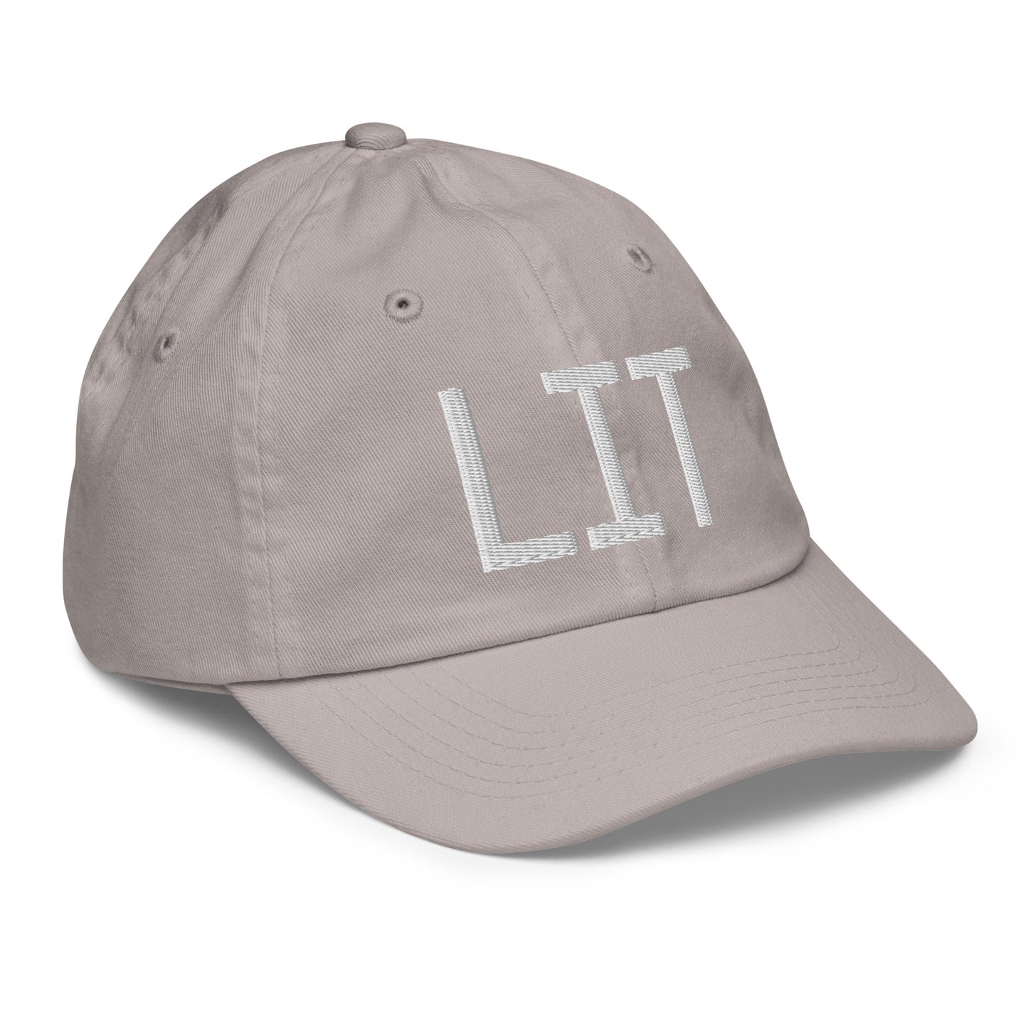 Airport Code Kid's Baseball Cap - White • LIT Little Rock • YHM Designs - Image 26