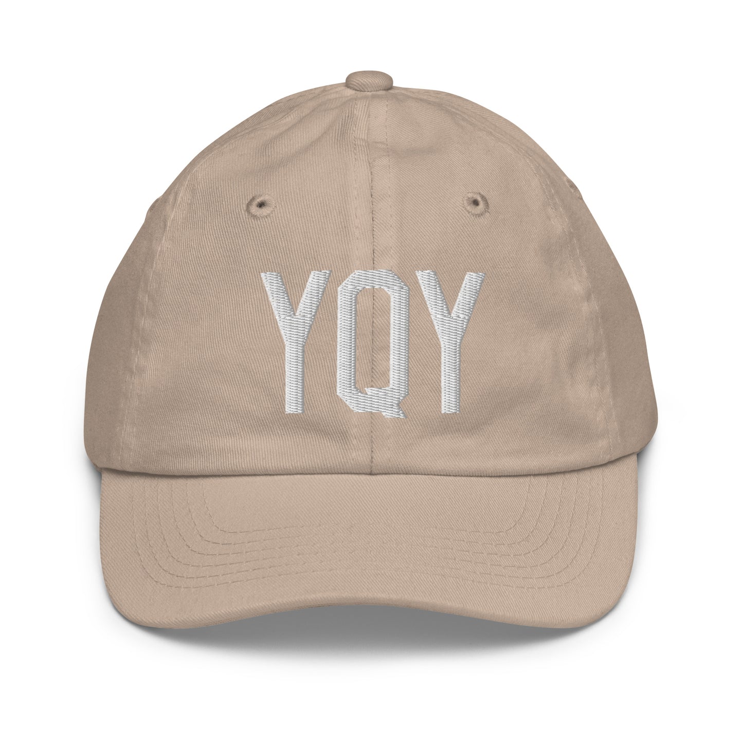 Airport Code Kid's Baseball Cap - White • YQY Sydney • YHM Designs - Image 28