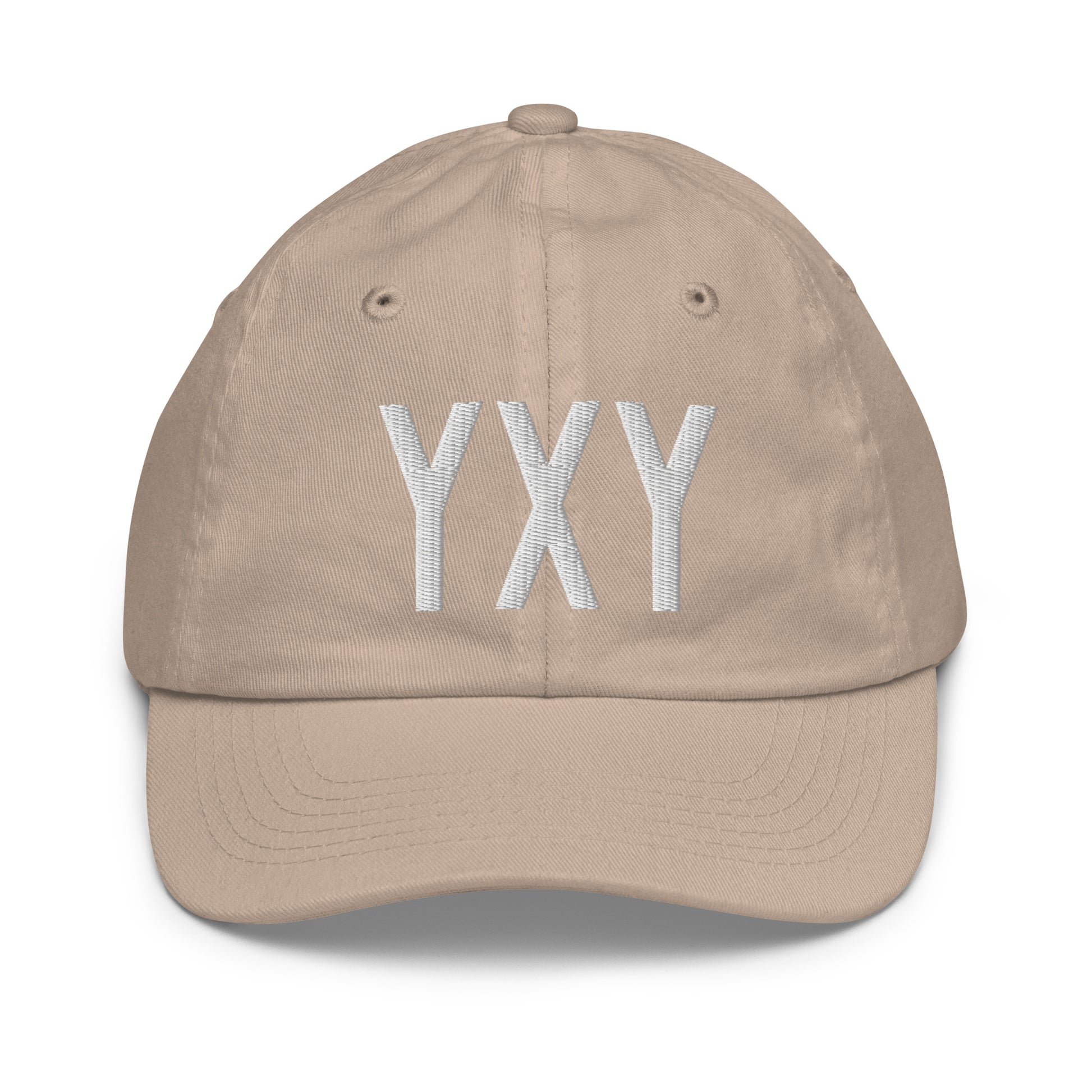 Airport Code Kid's Baseball Cap - White • YXY Whitehorse • YHM Designs - Image 28