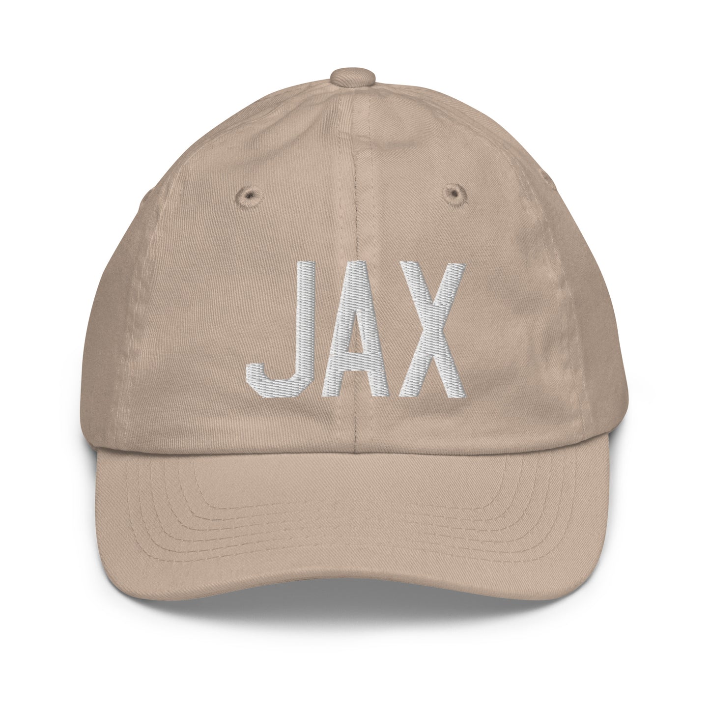 Airport Code Kid's Baseball Cap - White • JAX Jacksonville • YHM Designs - Image 28