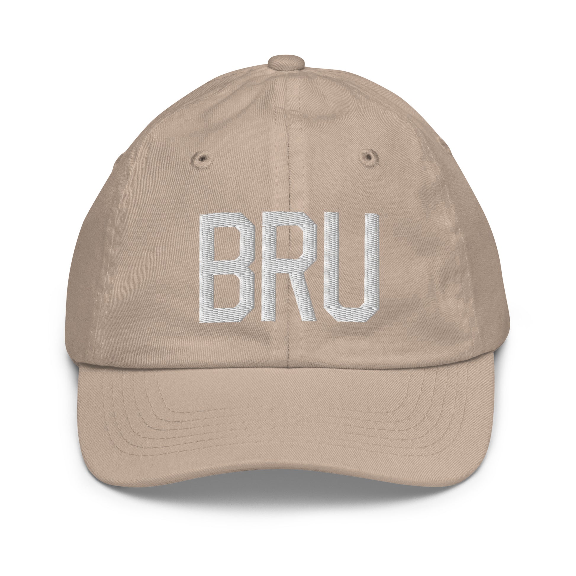 BRU Brussels Kid's Baseball Cap • Air Force Lettering in White • YHM Designs - Image 28