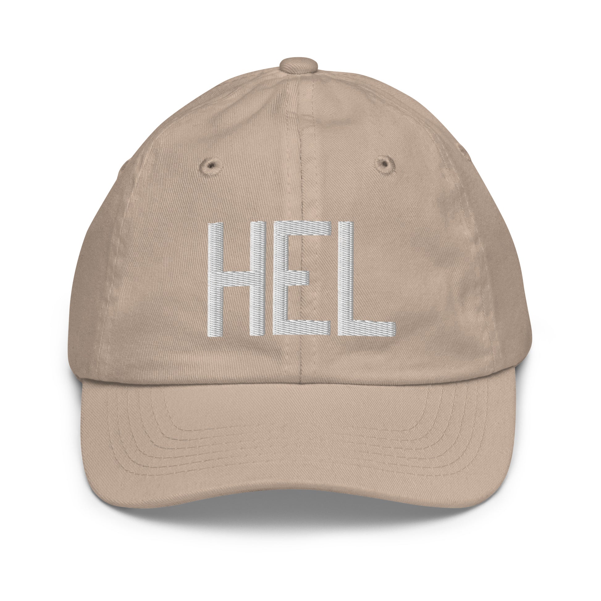 HEL Helsinki Kid's Baseball Cap • Air Force Lettering in White • YHM Designs - Image 28