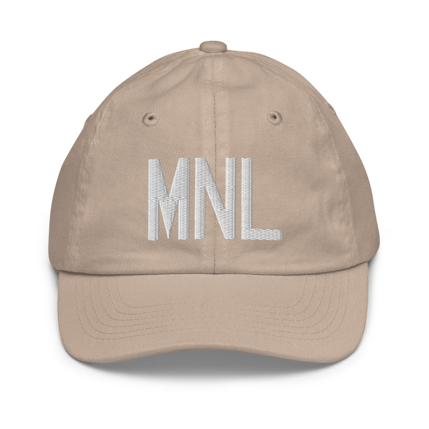 MNL Manila Kid's Baseball Cap • Air Force Lettering in White • YHM Designs - Image 28