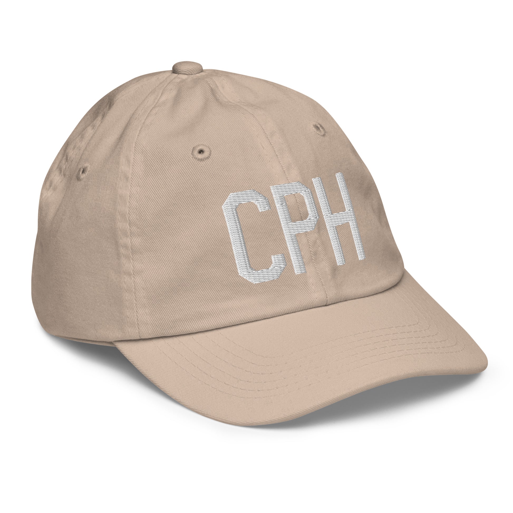 CPH Copenhagen Kid's Baseball Cap • Air Force Lettering in White • YHM Designs - Image 29