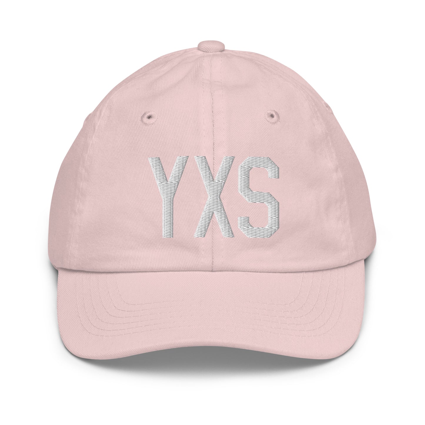 Airport Code Kid's Baseball Cap - White • YXS Prince George • YHM Designs - Image 31