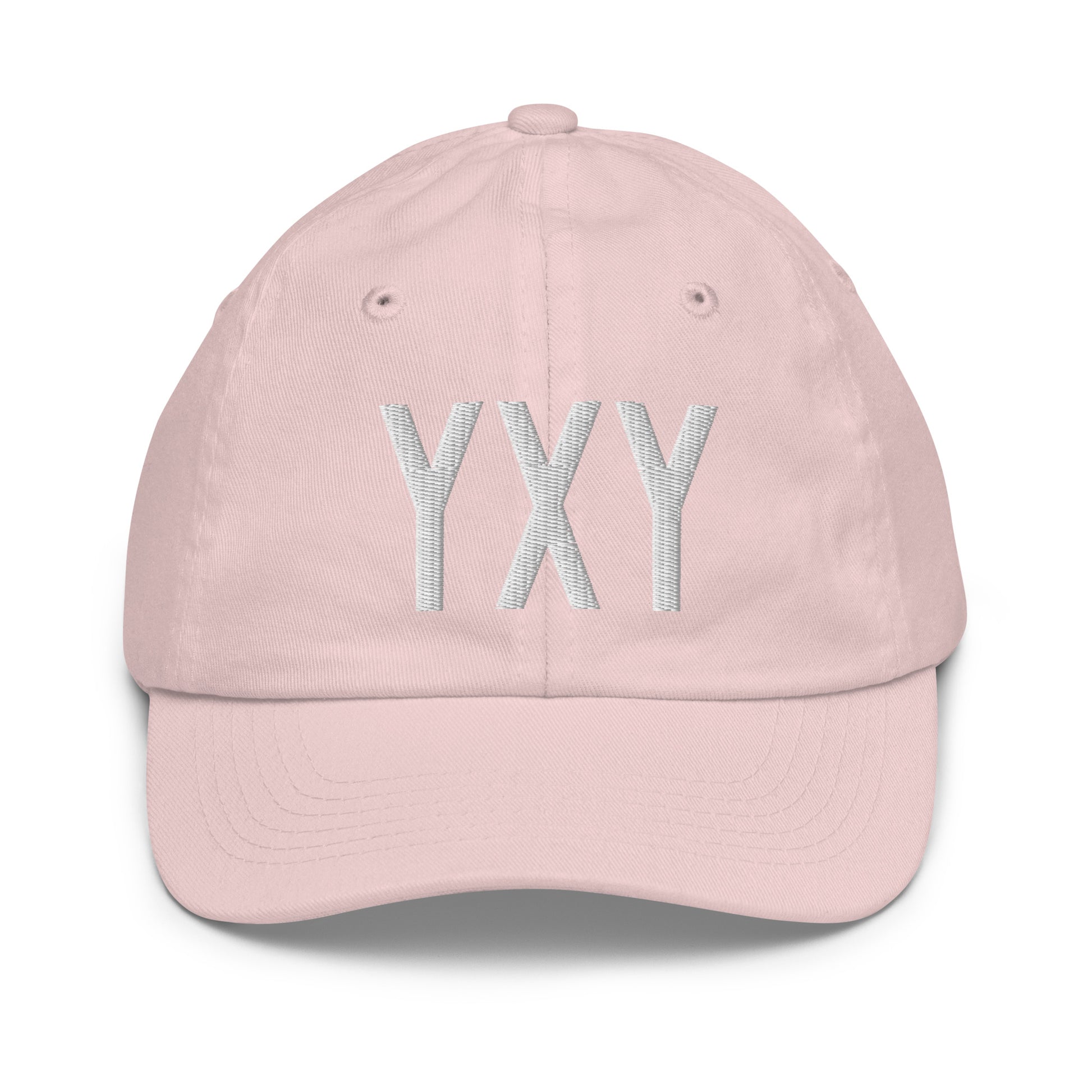 Airport Code Kid's Baseball Cap - White • YXY Whitehorse • YHM Designs - Image 31