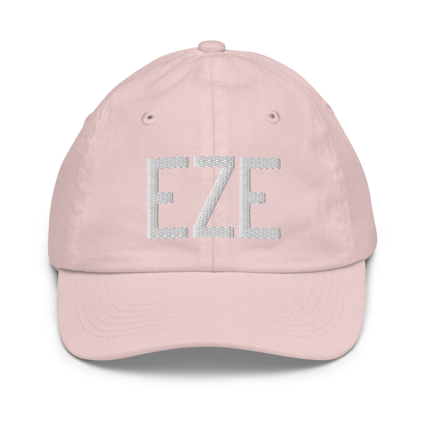 Airport Code Kid's Baseball Cap - White • EZE Buenos Aires • YHM Designs - Image 31