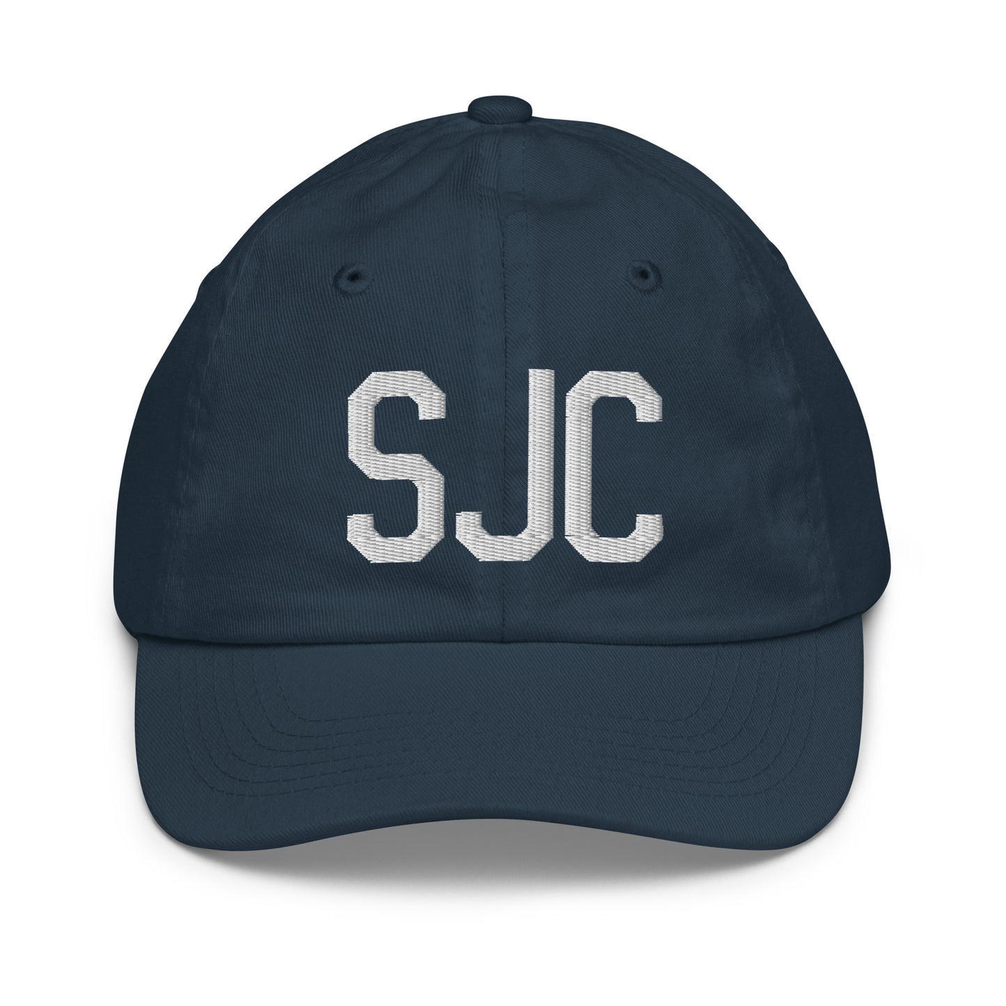 SJC San Jose Kid's Baseball Cap • Air Force Lettering in White • YHM Designs - Image 14