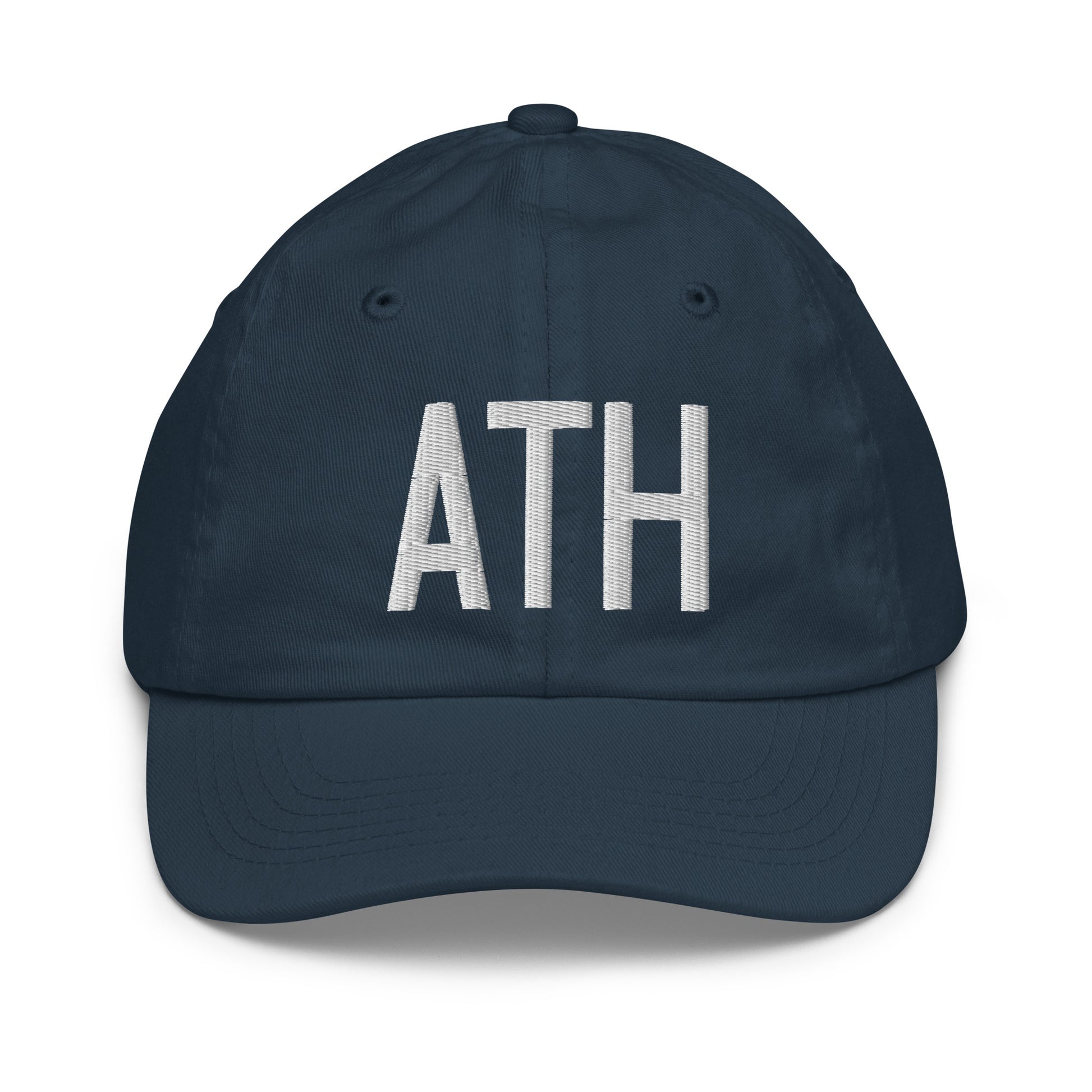 ATH Athens Kid's Baseball Cap • Air Force Lettering in White • YHM Designs - Image 14