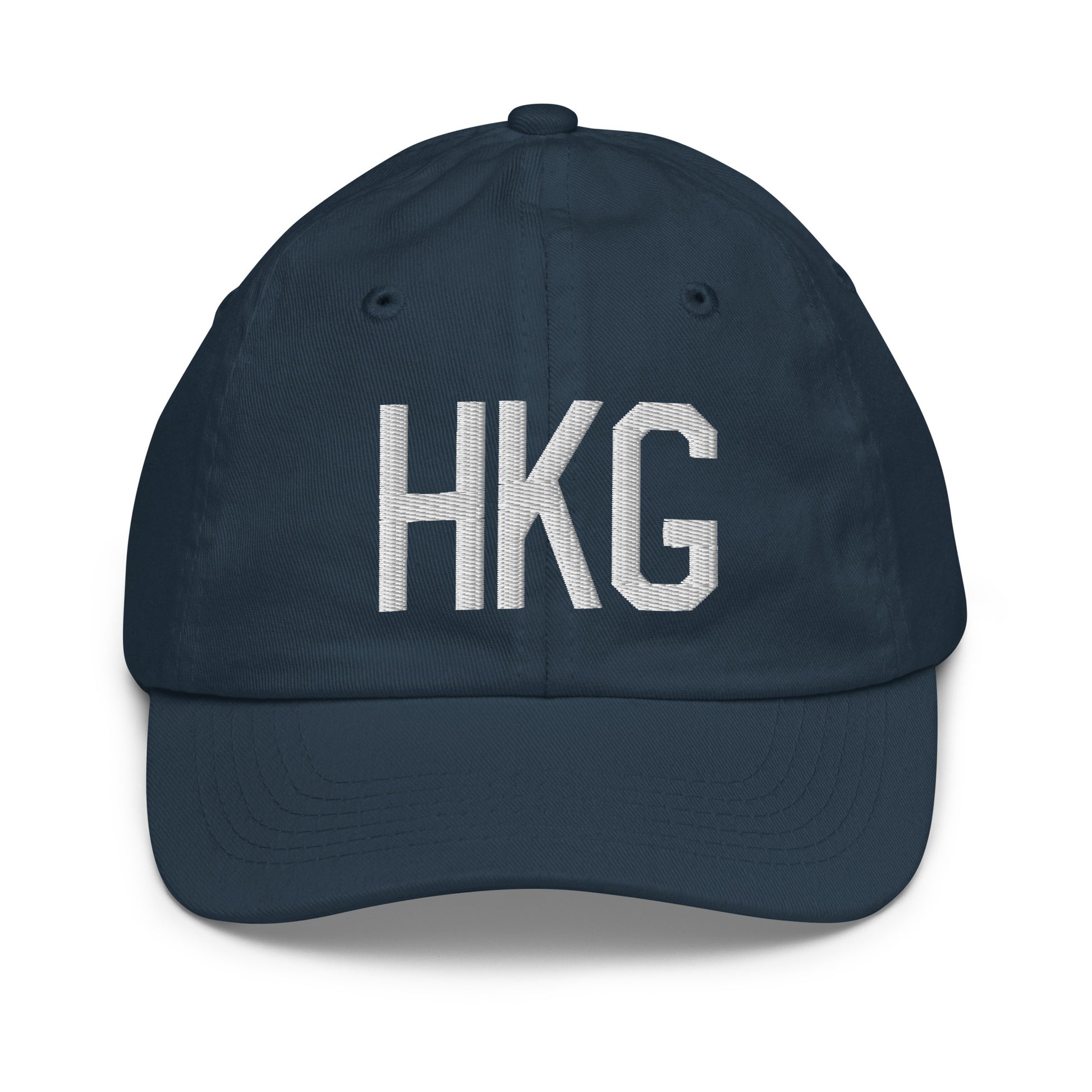 HKG Hong Kong Kid's Baseball Cap • Air Force Lettering in White • YHM Designs - Image 14