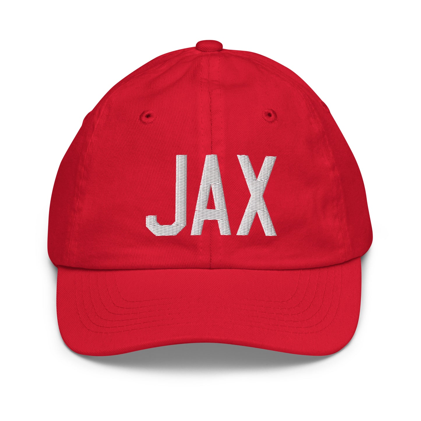Airport Code Kid's Baseball Cap - White • JAX Jacksonville • YHM Designs - Image 17