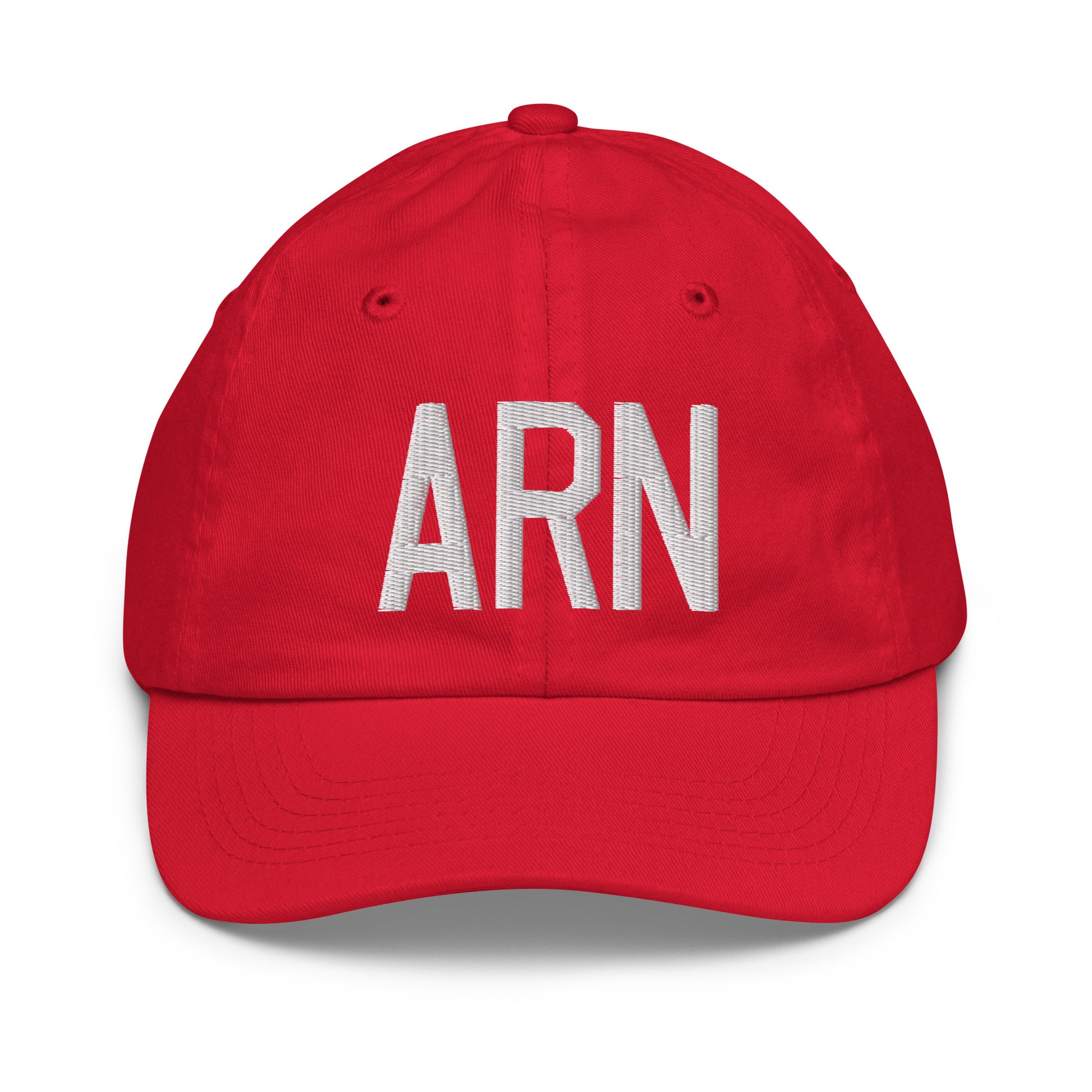 ARN Stockholm Kid's Baseball Cap • Air Force Lettering in White • YHM Designs - Image 17