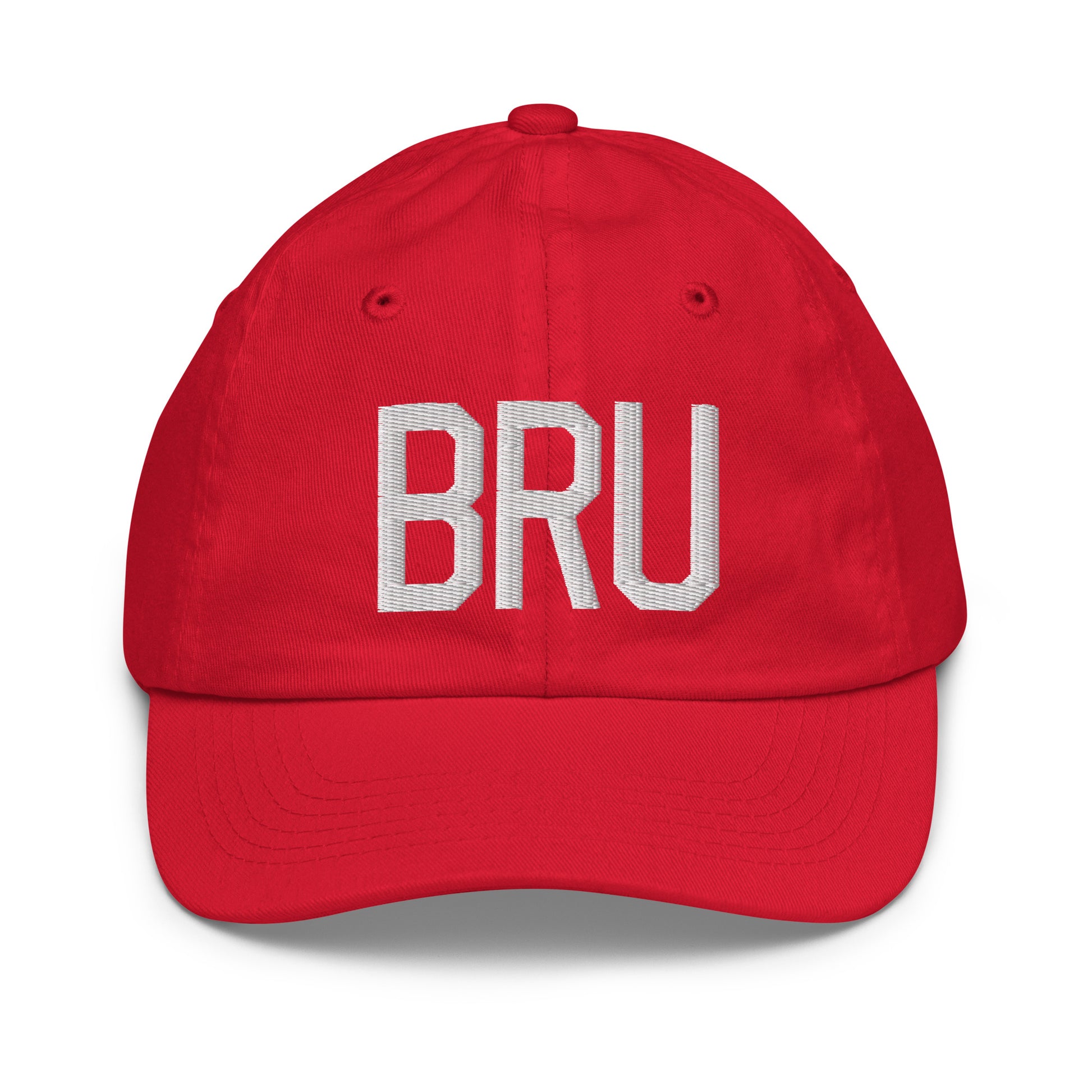 BRU Brussels Kid's Baseball Cap • Air Force Lettering in White • YHM Designs - Image 17