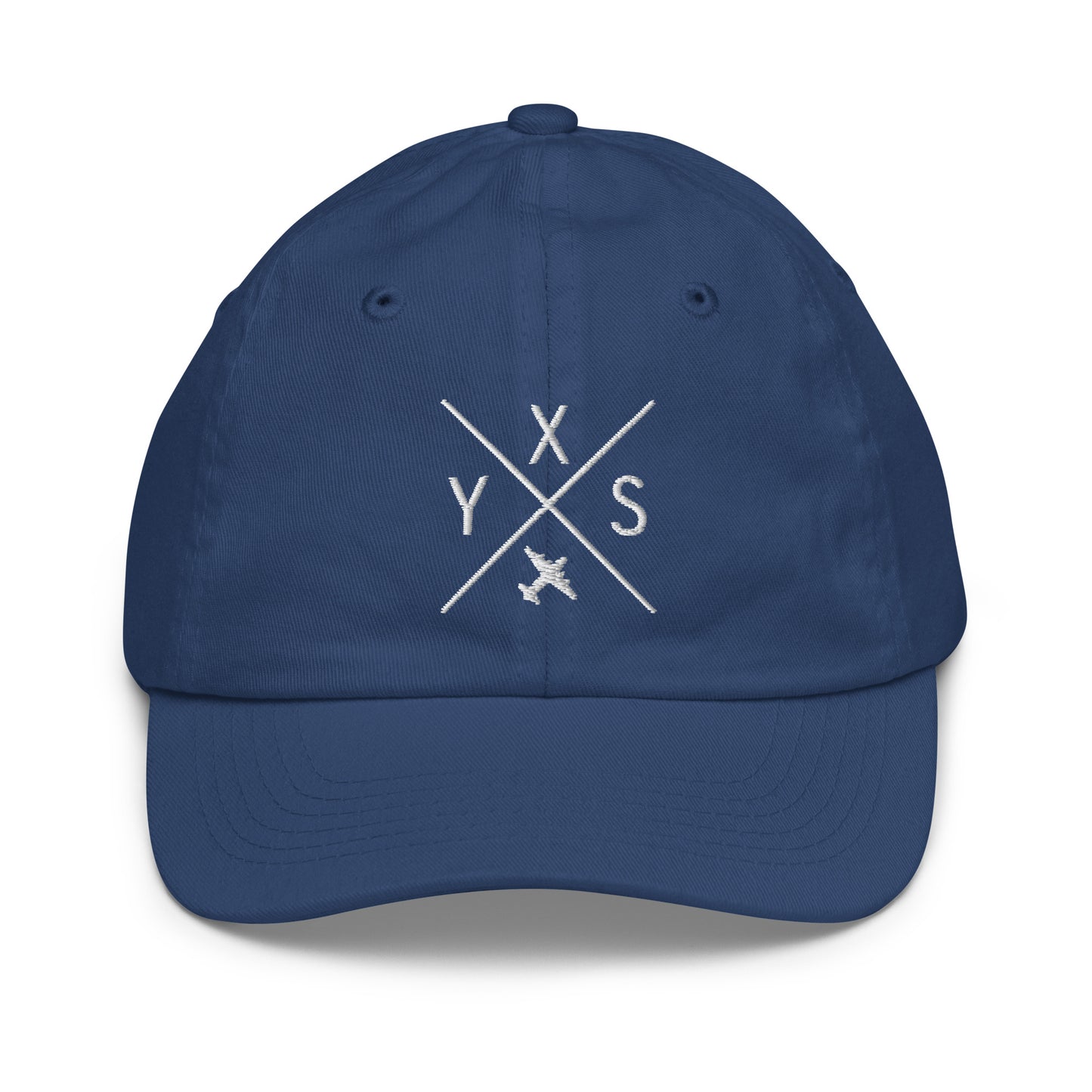 Crossed-X Kid's Baseball Cap - White • YXS Prince George • YHM Designs - Image 19