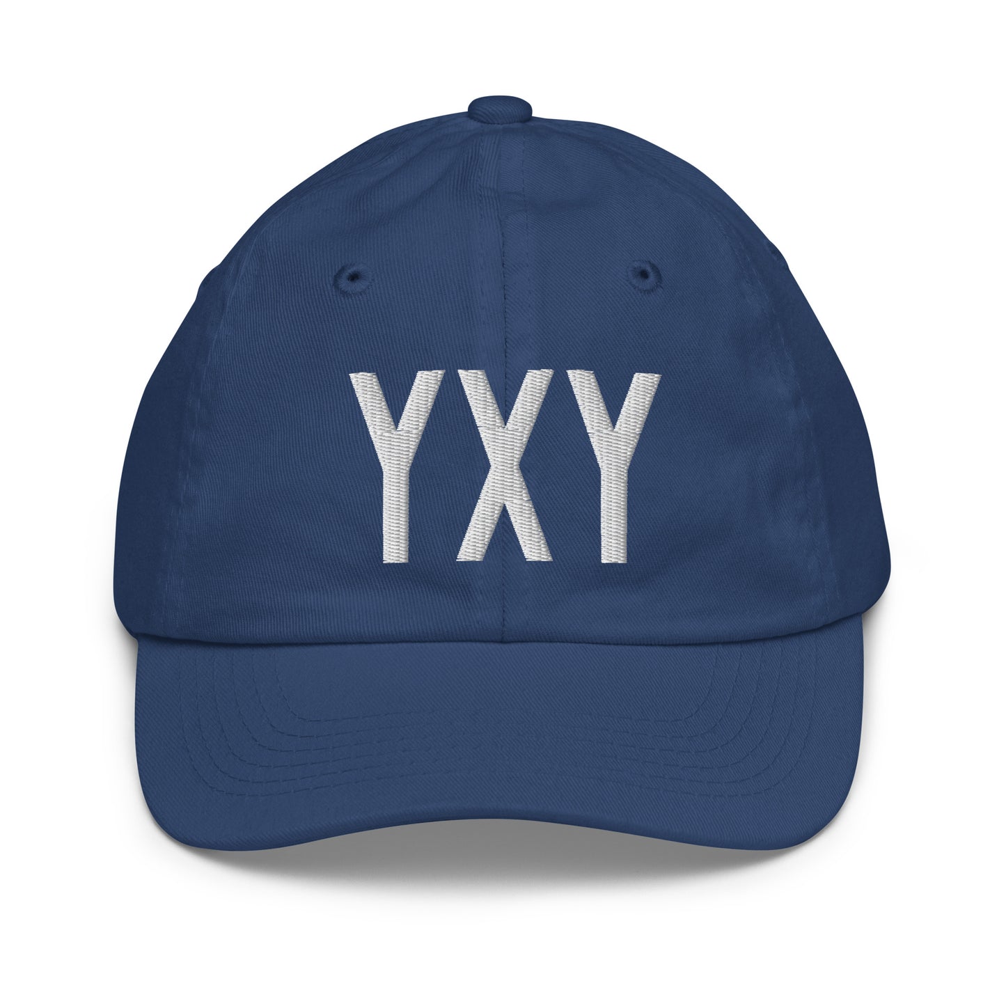 Airport Code Kid's Baseball Cap - White • YXY Whitehorse • YHM Designs - Image 20